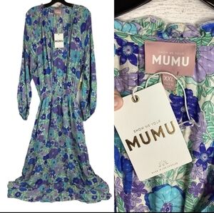 Cait Dress Blueberry Blossom Show Me Your Mumu XXL